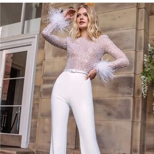 Nadine Merabi Jumpsuit. Worn once. Has been dry cleaned.